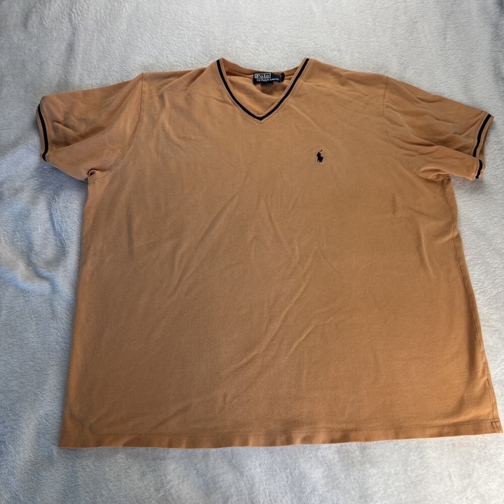 Polo Polo By Ralph Lauren Pullover Short Sleeve Men XXL Orange